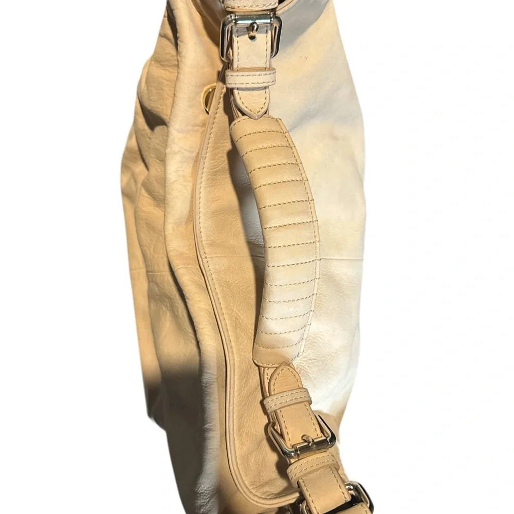 H&M NubuckLeather‎ Hobo Bag with Crossbody Strap Large